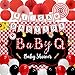 BBQ Baby Shower Decorations Baby Q Party Decorations BBQ Banner Paper Supplies with Red Picnic Theme Party Backdrop Set for Birthday Party Decorations