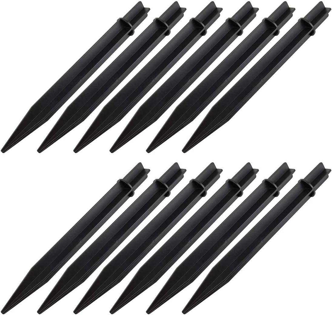 12 Pack Solar Light Replacement Stakes Plastic Ground
