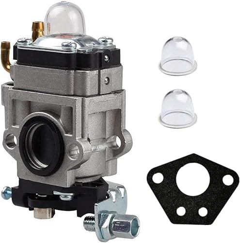 SaferCCTV Carburador de carbohidratos con bombilla para 43 cc, 47 cc, 49 cc, 50 cc, 2 tiempos, bolsillo, bicicleta, ATV, scooters de pie, scooters