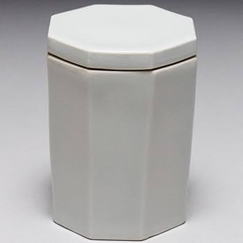 白磁小壺　面取茶入　作家品　茶道具　共箱　送料込み1002 小壺 白(D)｜サコユリコ【コノヒノ道具店】