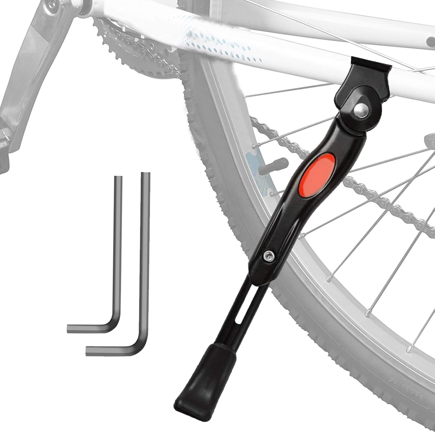 lasdolod Adjustable Height Bike Kickstand, Bicycle