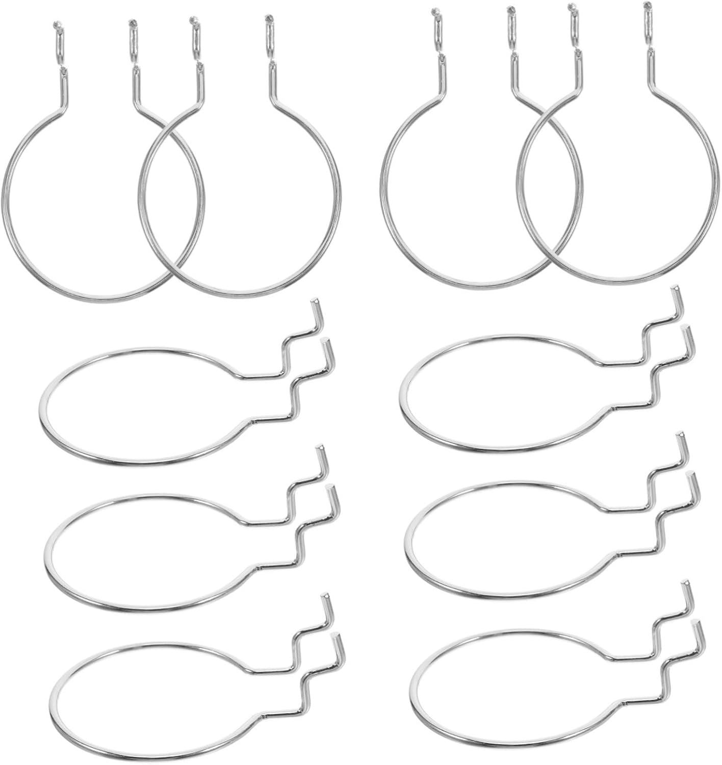 10pcs Heavy Duty Metal Pegboard Hooks Secure Tool Hanger Accessories for Garage and Craft Organization