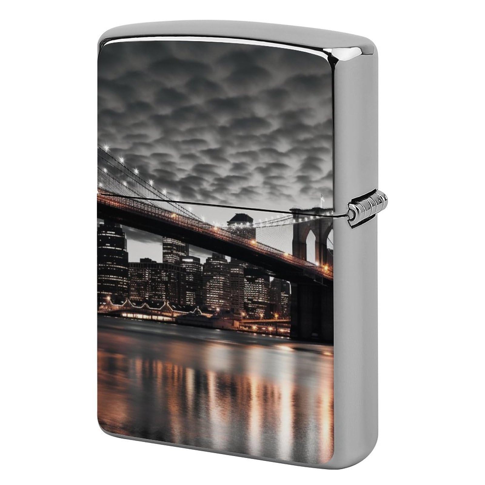 Bridge Lighter Cover for Men, Personalized Lighter Case for Birthday Gift, Flip-Top Lighters Protective Cover, Portable Lighters Shell for Outdoor, Travel