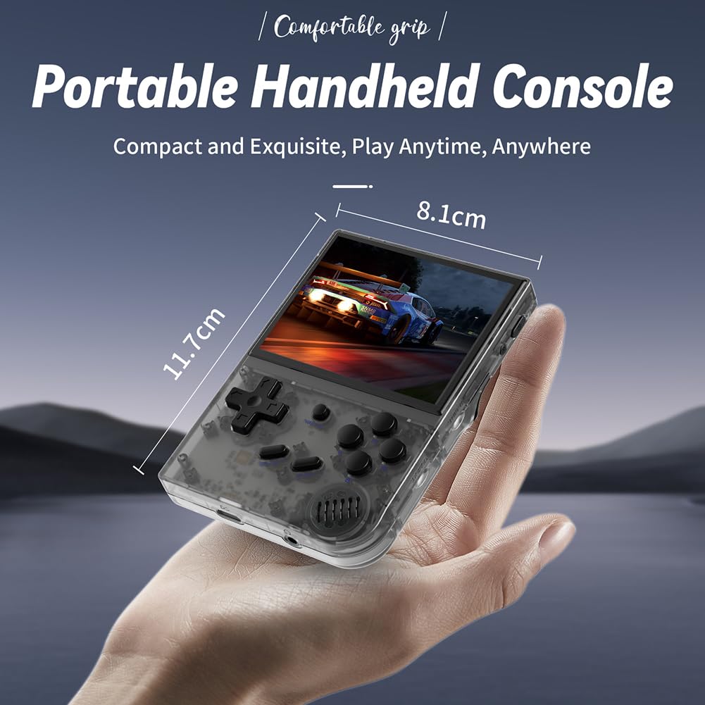 2024 Nuova console di gioco portatile RG35XX aggiornata, 3,5 pollici 64G/192G Retro Game Player portatile, supporta Linux e Garlic Dual System, supporta l'uscita TV HDMI 64G