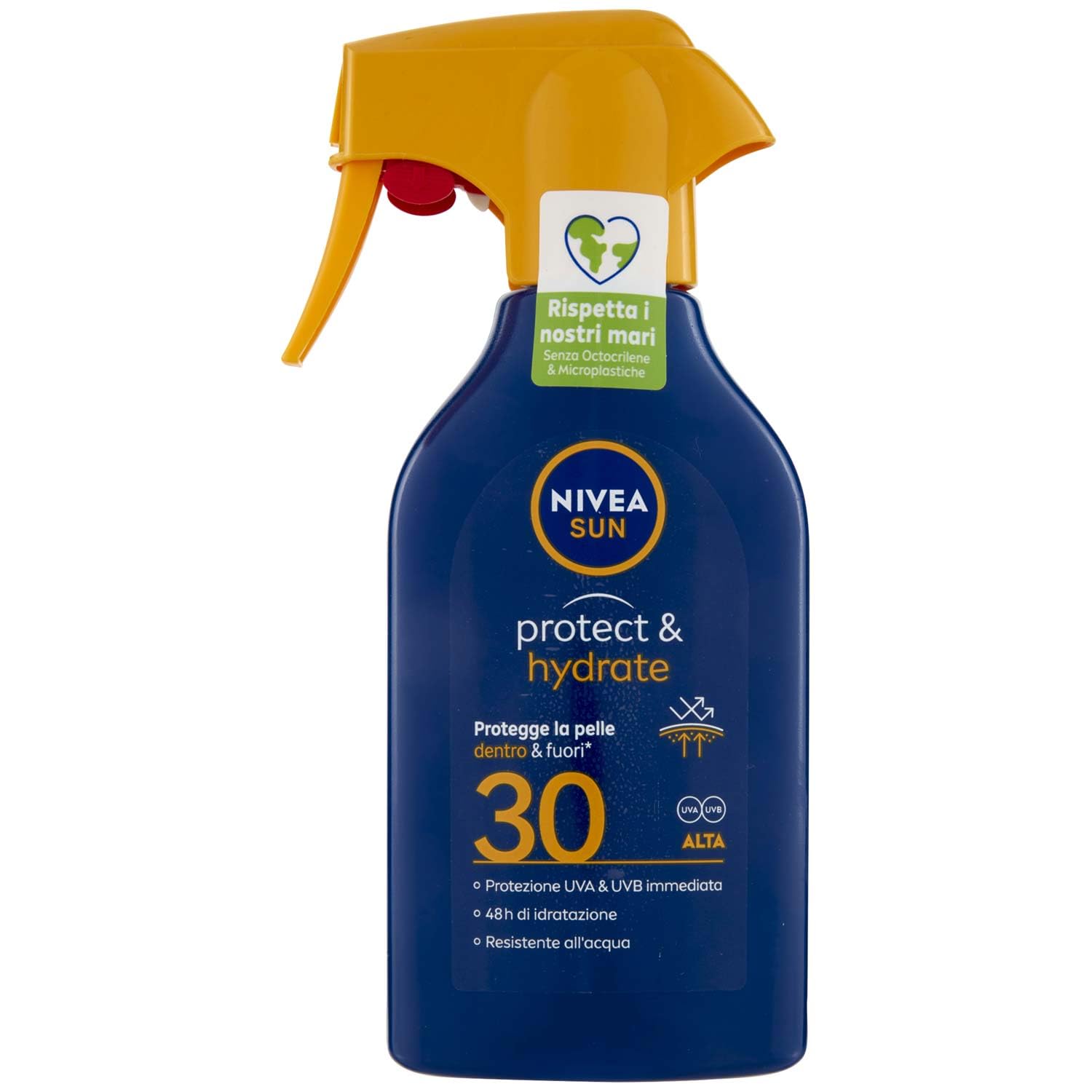 NIVEA Sonnenschutzspray Maxi Protect & Hydrate FP 30 Sprühflasche 270 ml