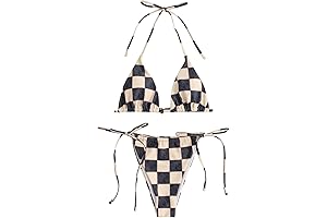 Chic Checkered Women's Swimsuit