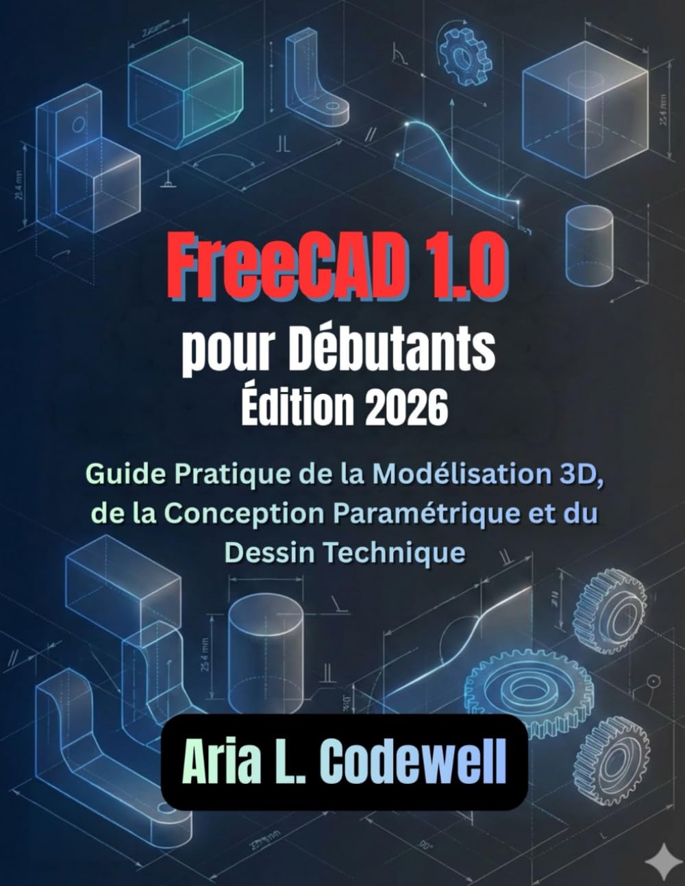 FreeCAD 1.0 pour les débutants (Édition 2026): Guide pratique de modélisation 3D, de conception paramétrique et de dessin technique