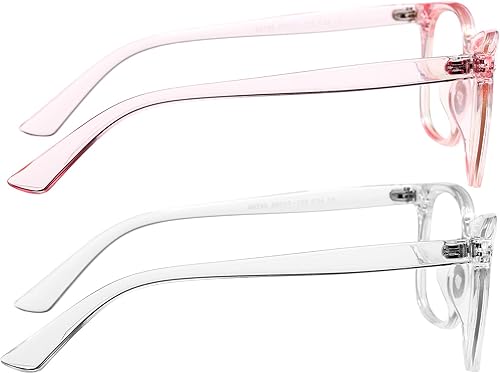 Miniatura 7 de AZorb Paquete de 2 lentes de bloqueo de luz azul para niños, irrompibles para pantalla de computadora para niños y niñas, paquete de 2 (rosa