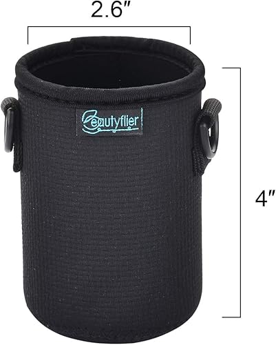 Miniatura 4 de Beautyflier Funda de neopreno con correa ajustable para el hombro, soporte aislante para latas de cerveza de 12 onzas (funda estándar de lata de 12