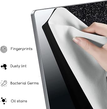 2-Pack Microfiber Laptop Cleaning Cloth - Clean Screen Dust & Protect Keyboard, Compatible with Dell/HP/Acer/ASUS/Lenovo/Samsung/LG etc 15.6-17.3 Laptops