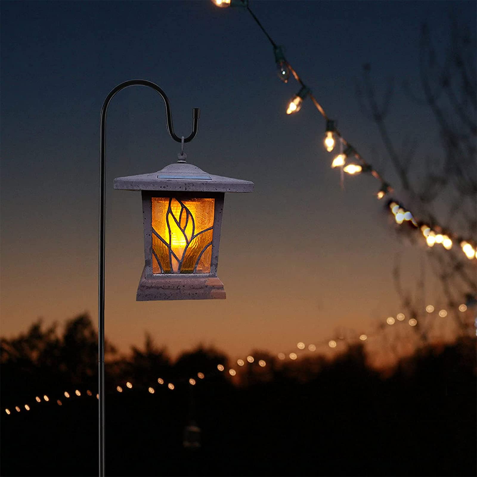 Gancio Da Giardino In Metallo - Paletto 96cm Per Fioriere, Lanterne E Decorazioni - Foto 6