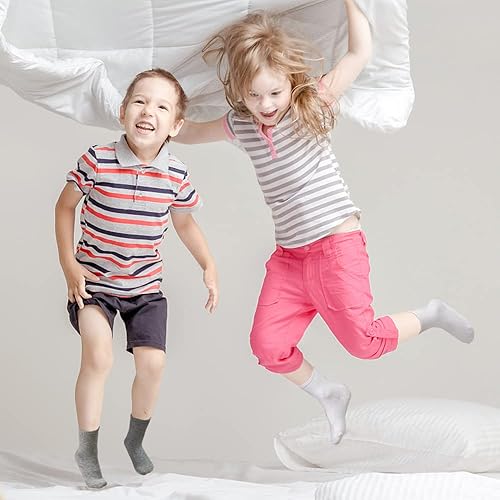 Miniatura 3 de Tphon - Calcetines antideslizantes para niños pequeños con pinzas para niños y niñas, calcetines antideslizantes para niños 15 pares, calcetines de