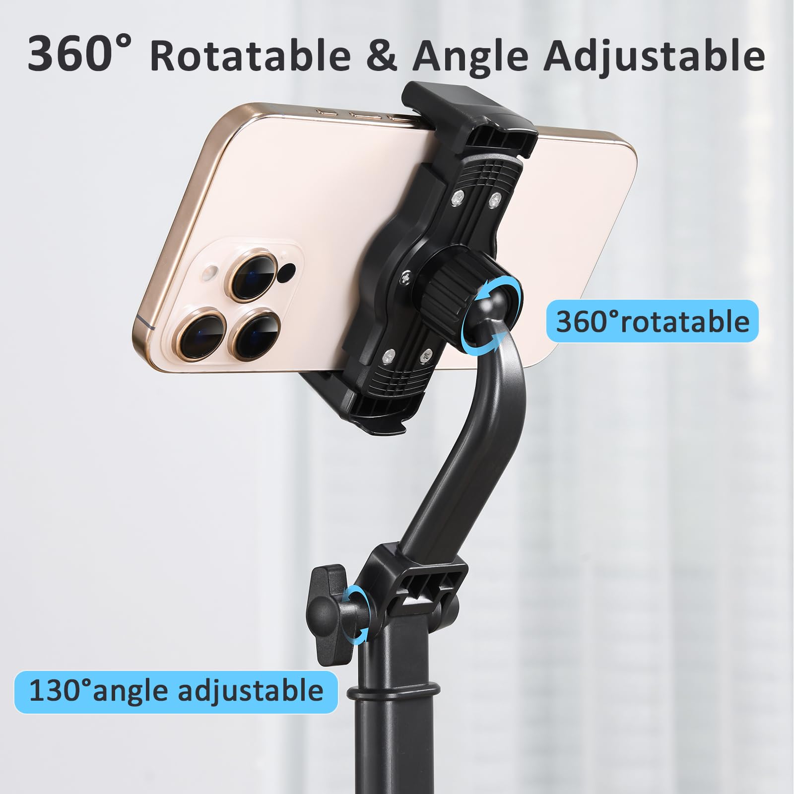 Phone Stand Adjustable Height And Angle Foldable Cell Phone Stand Holder - View #2