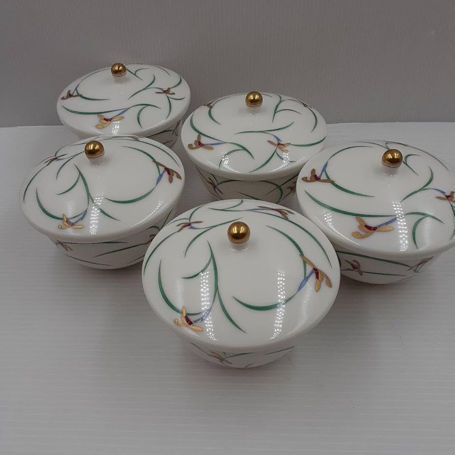 香蘭社 ルリ胡蝶蘭 茶器 急須 蓋付き湯呑み 5客 ルリ胡蝶蘭）有田焼 茶器揃|有田焼の老舗-香蘭社オンライン