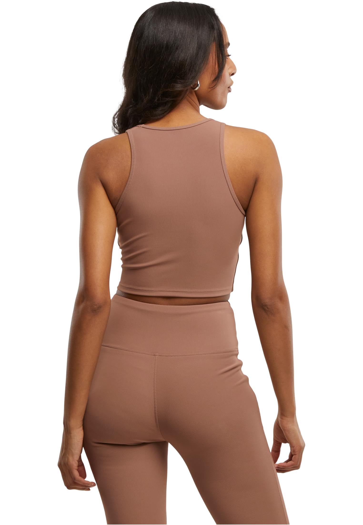 Urban Classics Damski tank top damski, sportowy top z racerback, top do jogi, rozmiary XS - XL, jasnobrązowy, XL