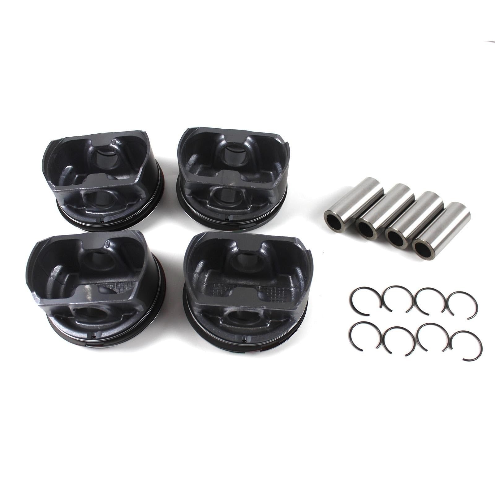 Pistone Motore EA111 1 Set di pistoni e fasce elastiche motore STD 76,5 mm adatti per VW per Jetta .6L installare