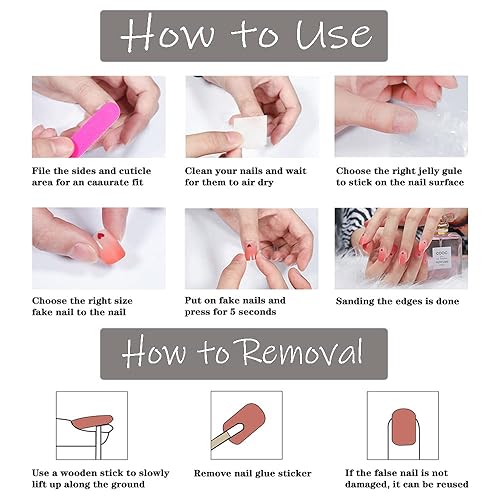 Miniatura 5 de 24 uñas postizas cuadradas a presión medianas plateadas con diseño de purpurina, uñas postizas brillantes de lujo, uñas adhesivas para mujeres