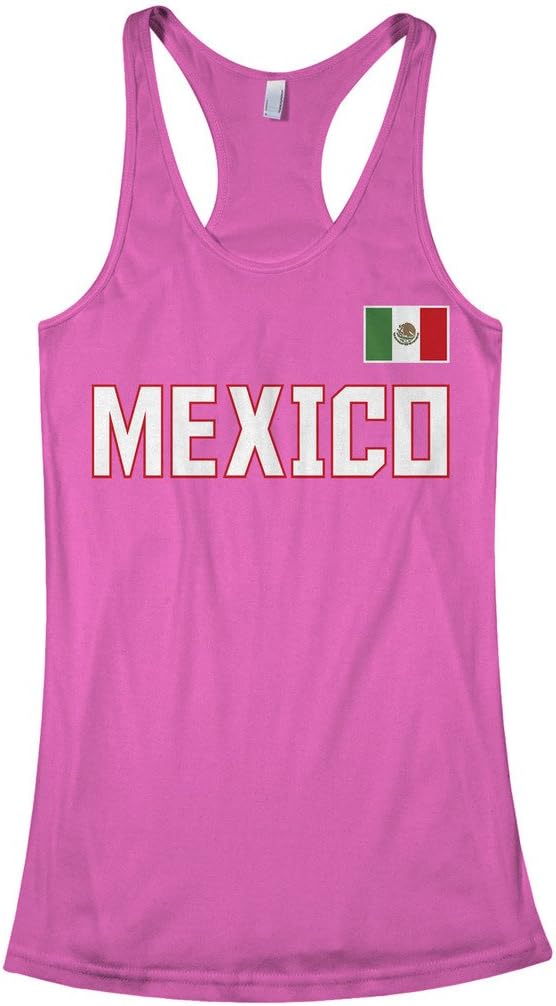 Threadrock Women's Mexico National Pride Racerback Tank Top