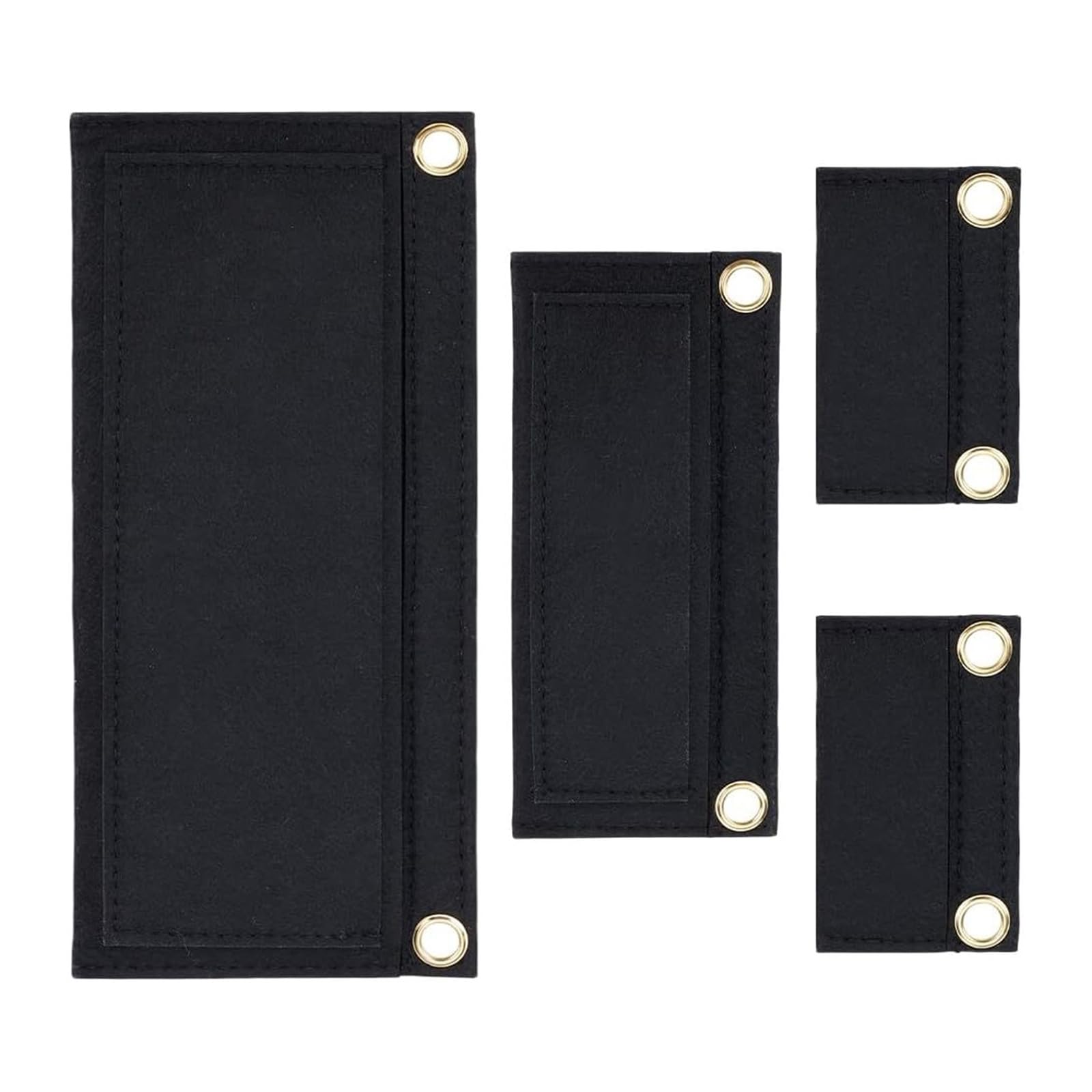 Zxfdsfdbnm 4Pcs Wallet Insert Liner Envelope Bag Insert Organizer Bags Conversion Accessories with Eyelet Inner Pocket Not Chain Felt Purse Organizer for Pochette Wallet