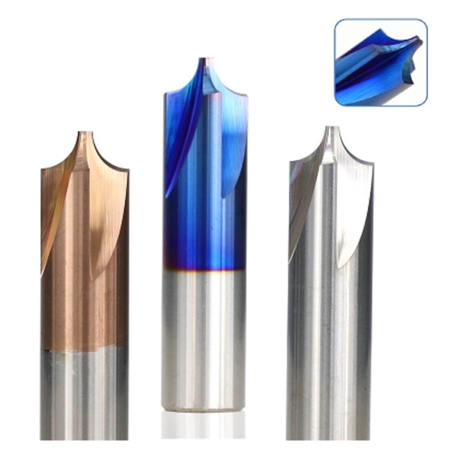 R0.5-R5 Corner Rounding Chamfer End Mill 4-12mm Shank Carbide End Milling Cutter Radius Router Bit for CNC Machine(Nano Blue Coated,R4xD10x50L)