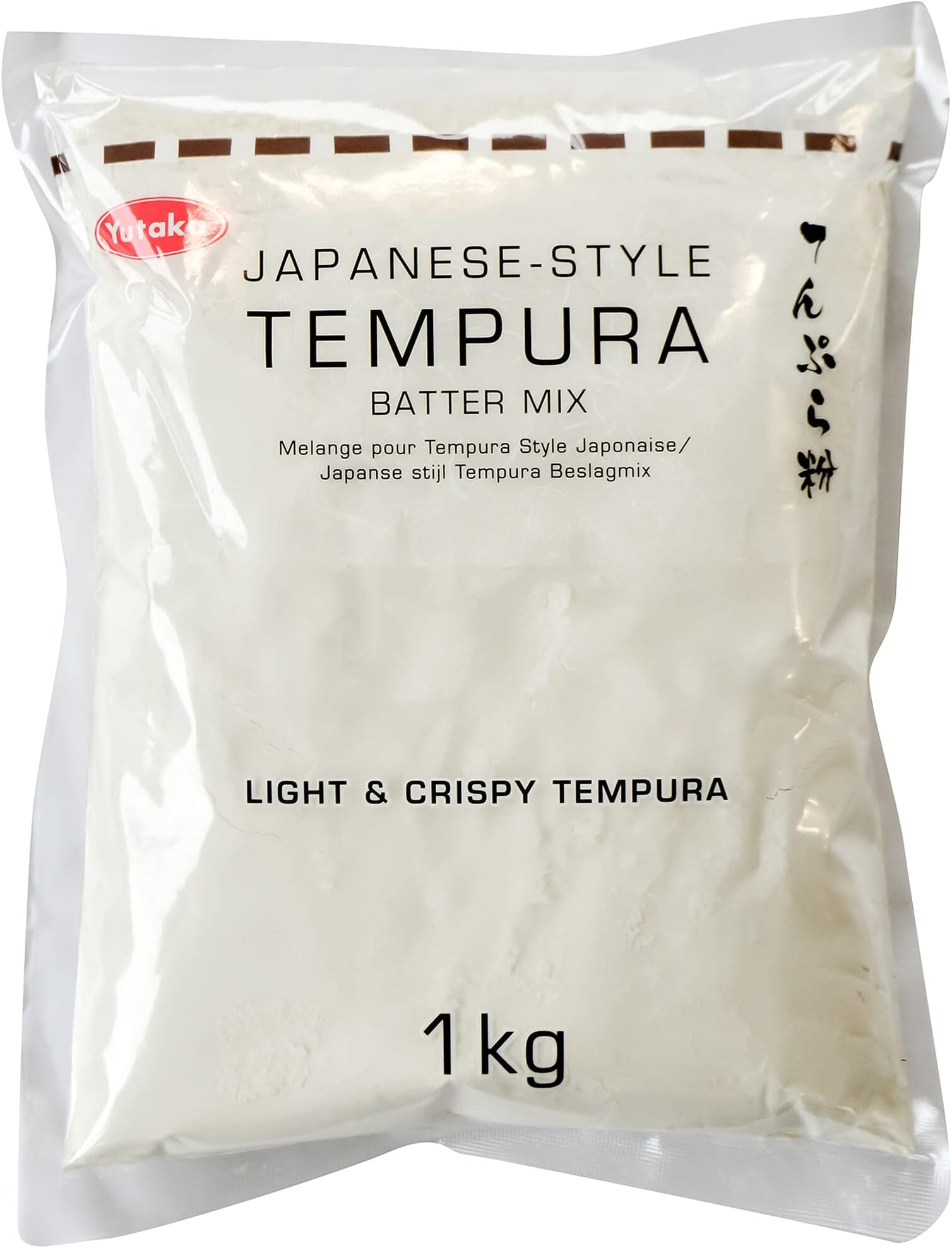 Yutaka Tempura Batter Mix 1kg | Japanese-Style Tempura Batter for Light & Crispy Coating | Quick Mix with Cold Water | Bulk 1kg Bag for Home & Professional Use | Vegan