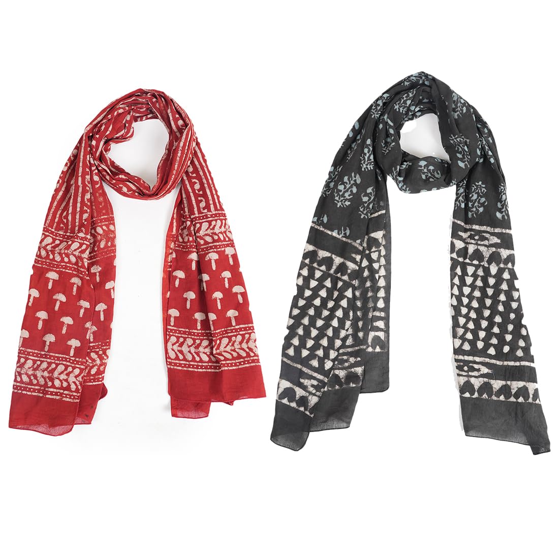 Female Stole/Scarf For Girl/Ladies Cotton Blend Ethnic Pattern Solid Scarves For Women(STCO-5)-image-0