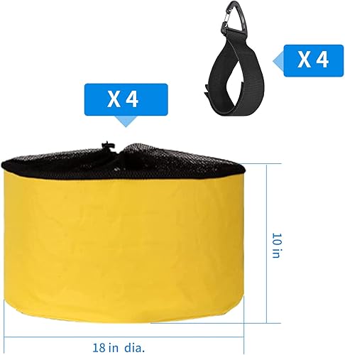 Miniatura 2 de Anxingo Paquete de 4 bolsas de manguera de caravana impermeables, bolsa organizadora de manguera de cámper, bolsa de almacenamiento para mangueras