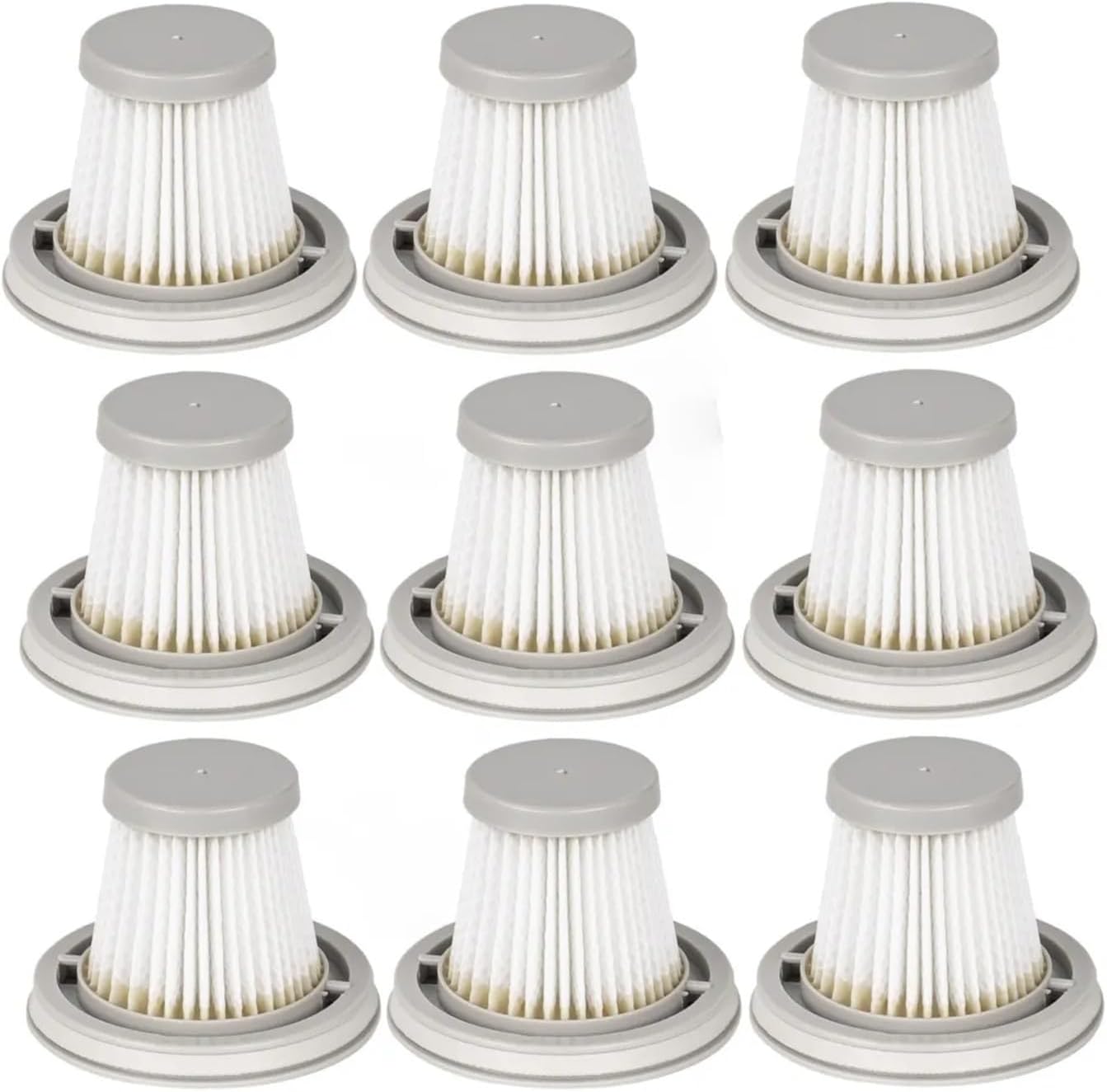 Compatible for Xiaomi Mijia SSXCQ01XY Handheld Vacuum, H13 HEPA Replacement Filter for Home and Car Use(9 Pcs)