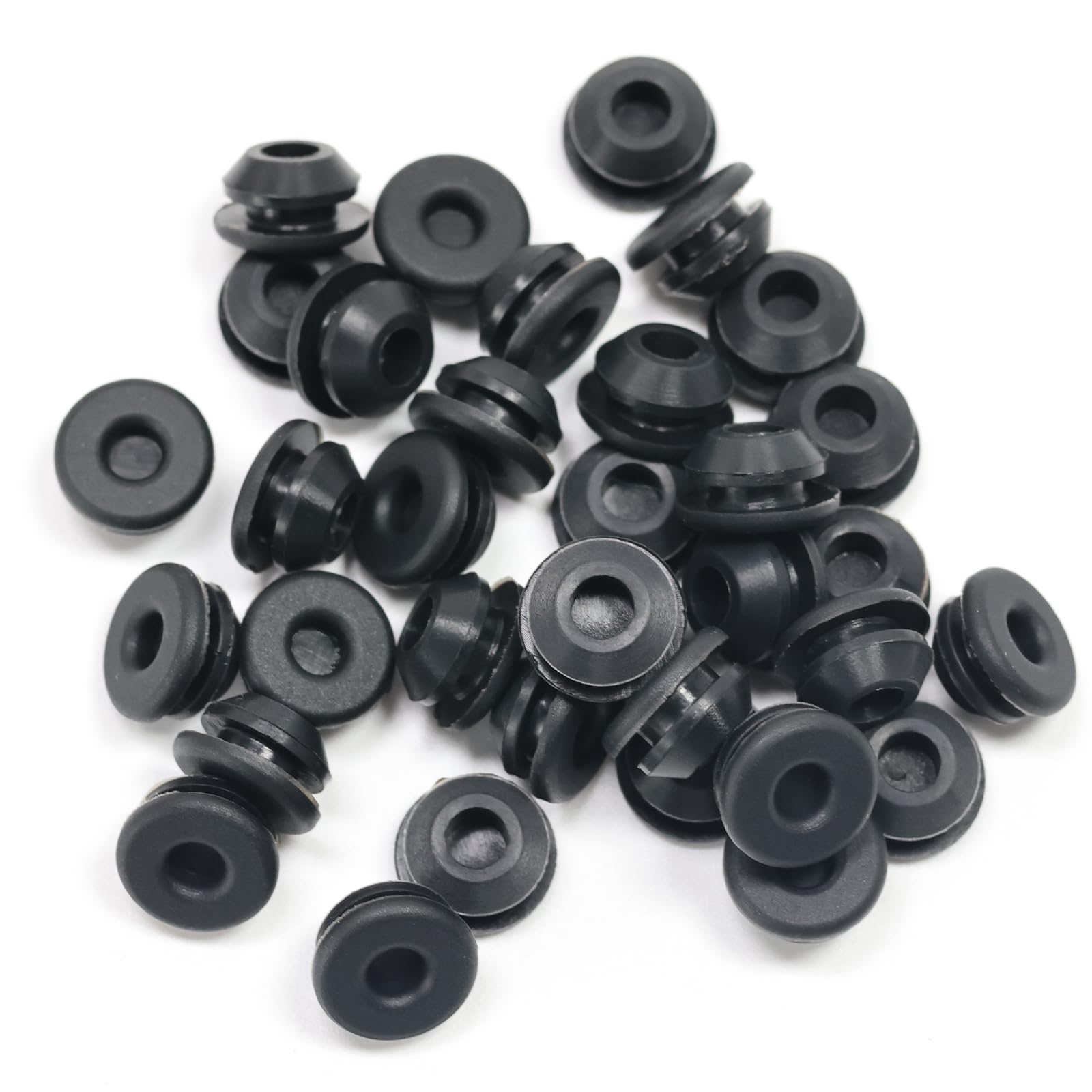 35 Pcs 6.5 mm Silicone Rubber Plugs for 6.5-7 mm (1/4"-9/32") Round Holes
