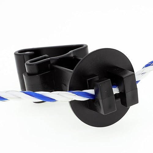 Miniatura 6 de Aisladores para alambre de valla eléctrica, poste en T a presión que sostiene aisladores eléctricos de valla (48)