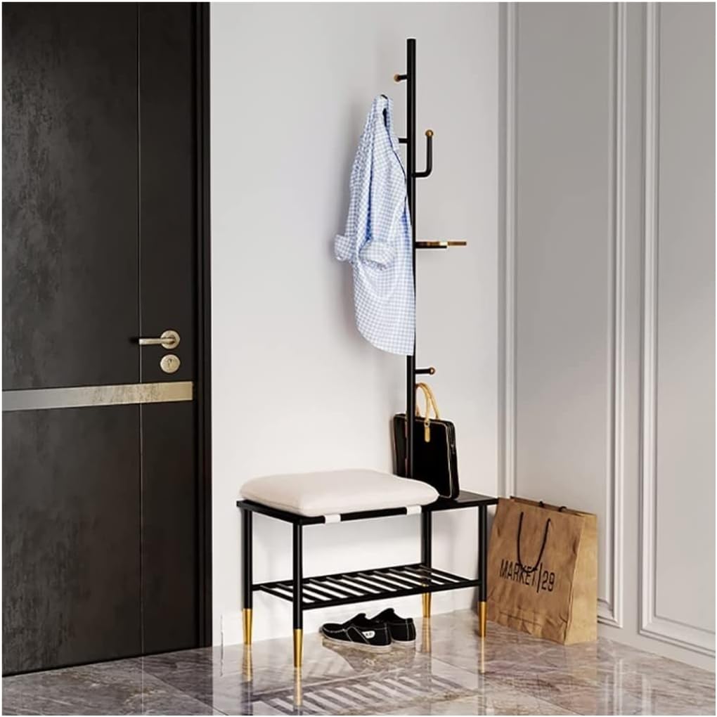MOBAAK Coat Rack Freestanding Coat Rack Shoe Bench Hall