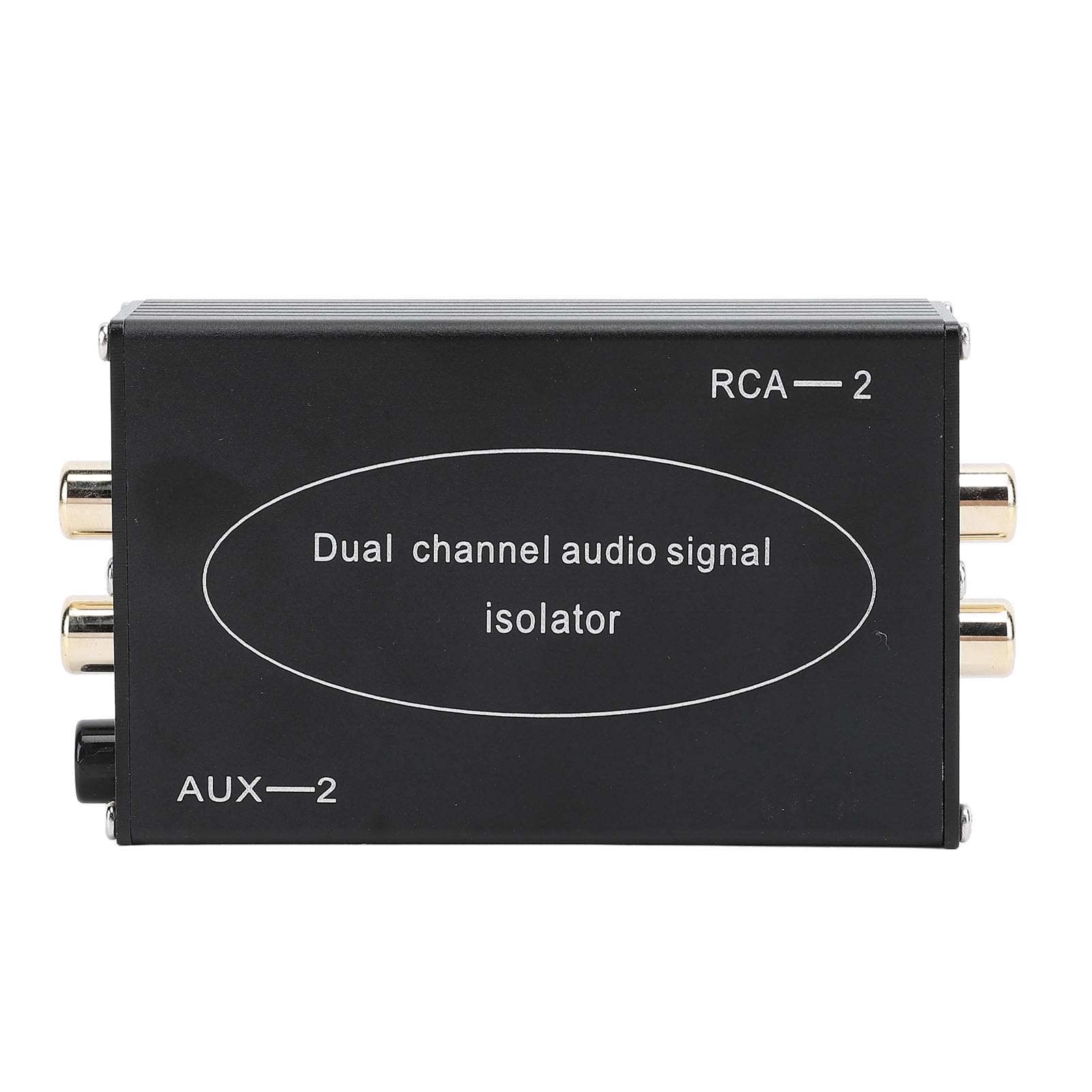 Aislador de Bucle de Tierra de Audio Dual R CA, Aislador de Señal de Audio de Doble Canal con Estéreo de 3,5 Mm y Conector de Sonido AV para Altavoz de Coche, Altavoz Doméstico