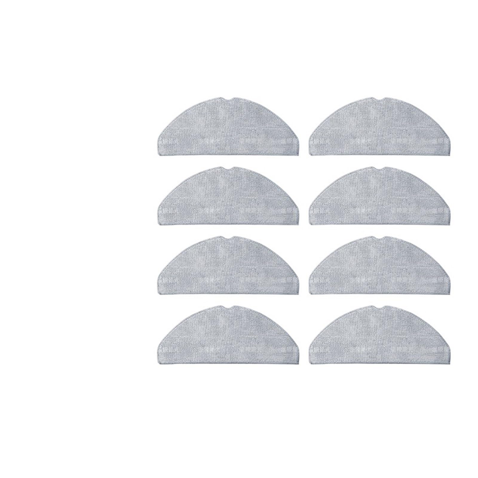 EEZII Washable Mop Cloth，Compatible For Xiaomi，S20/(D106)/E12/E10/B112/D106/E10C/3C Plus/3C Enhanced/C103 Robotic Vacuum Cleaner Accessories(8pcs)