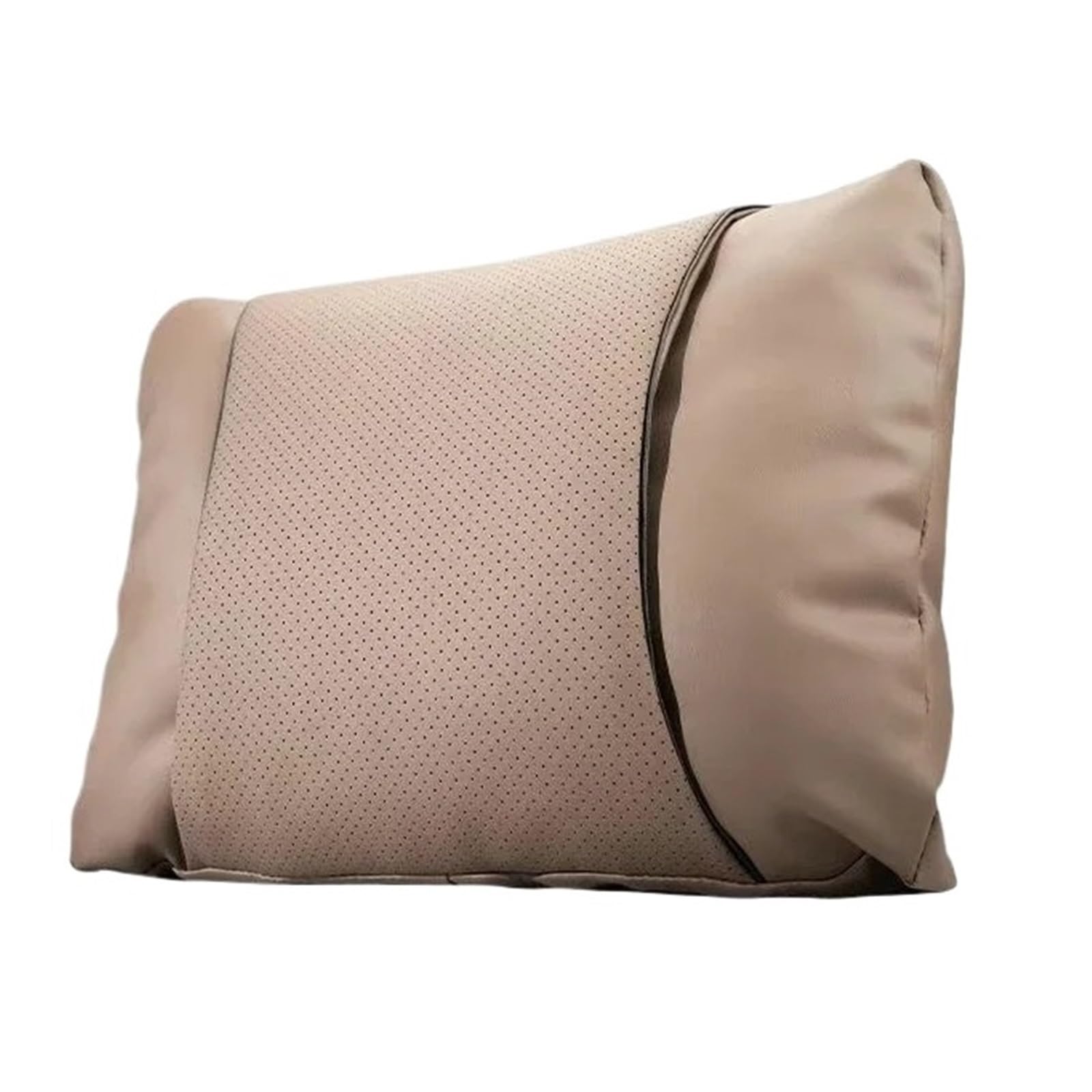 KAUWYEHD Car Seat Accessories Car Seats Na&ppa Leather Headrests Breathable Waist Cushions Neck Pillows(E style backrest)
