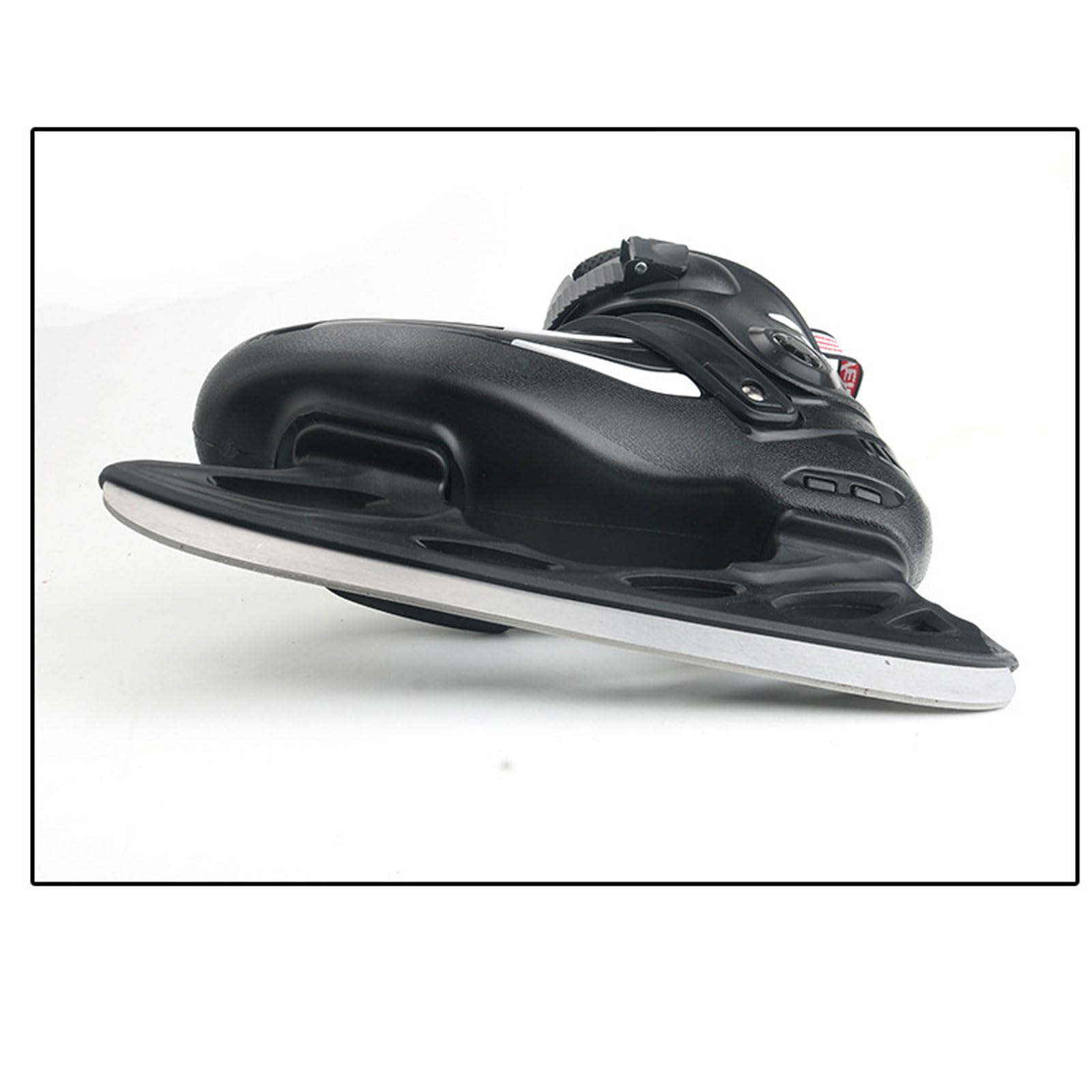 Patins À Glace Femmes Hommes jeunes,Patins À Glace en Acier Inoxydable,Patins À Glace avec Système De Laçage Rapide Et Boucle À Poussoir pour Un Maintien Sûr,Confortable et respirant,Größe 34-45