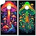 Cornhole Board Wrap and Decal for Board Set of 2 Skins Professional Vinyl Cover Vibrant Mycologist Mushroom Art Cornhole Wraps Stickers Cornhole Skins Cornhole Wraps for Boards