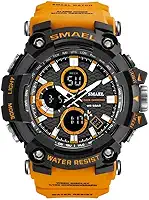 Relógio de Pulso Masculino Marca de luxo Smael choque 1802d à prova d´água (Laranja)