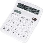 Cute Purple Desktop Calculator with Big Buttons, Dual Power Source, Solar and Battery, Large Display Screen - Perfect for Office, Teachers, and Students