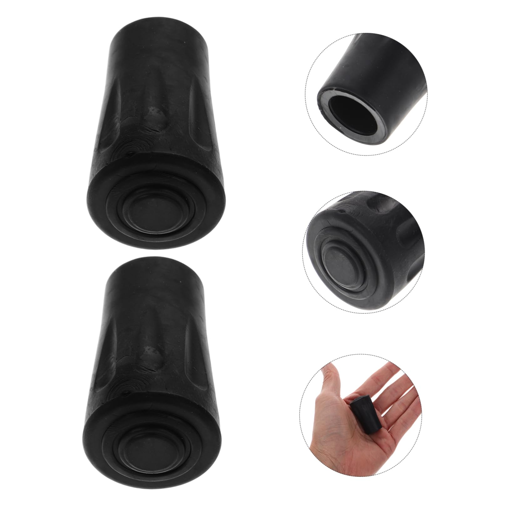 50 Pièces Embouts pour Bâtons de Randonnée Lot de Accessoires Antidérapants pour Trekking Protection Durable Compatibles Améliore Lors de Longues Randonnées