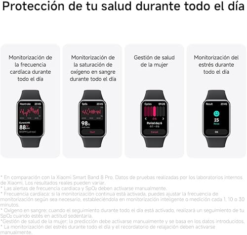 Miniatura 11 de XIAOMI Smart Band 9 Pro Smartband Versión Global 1.74" Oxígeno en sangre Monitoreo de la salud GPS Monitoreo de la salud Fitness Tracker 150+ Modo