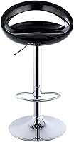 Vista 6 de DUHOME Juego de 2 taburetes de bar ABS ajustables giratorios, 2 piezas para isla de cocina, bar y pub (negro)