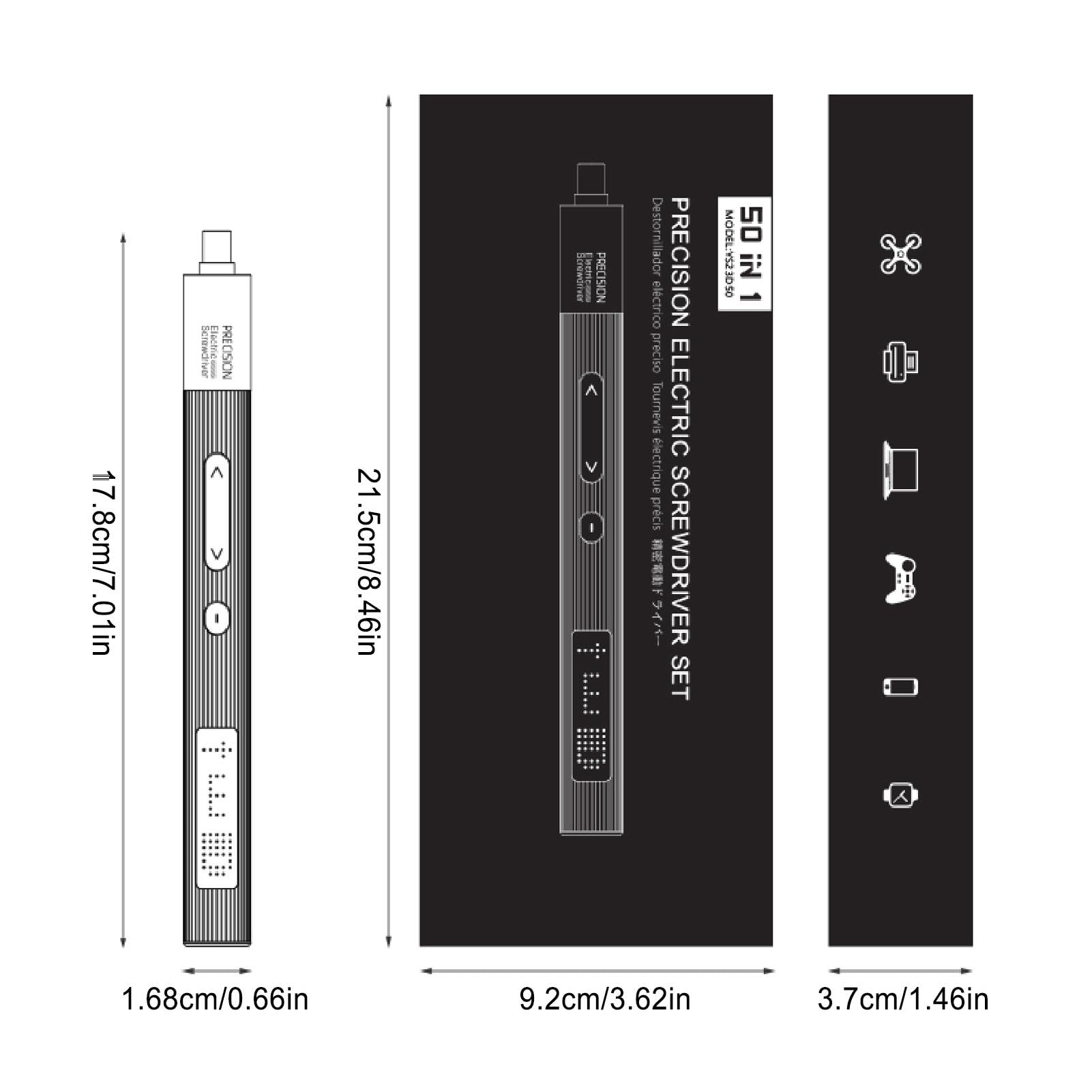 Electric Screwdriver Bit Kit, 3 ustawienia obrotowego, zestaw narzędzi do naprawy elektroniki, zestaw śrub do naprawy telefonu, narzędzia do naprawy aparatu, zestaw do naprawy laptopa,