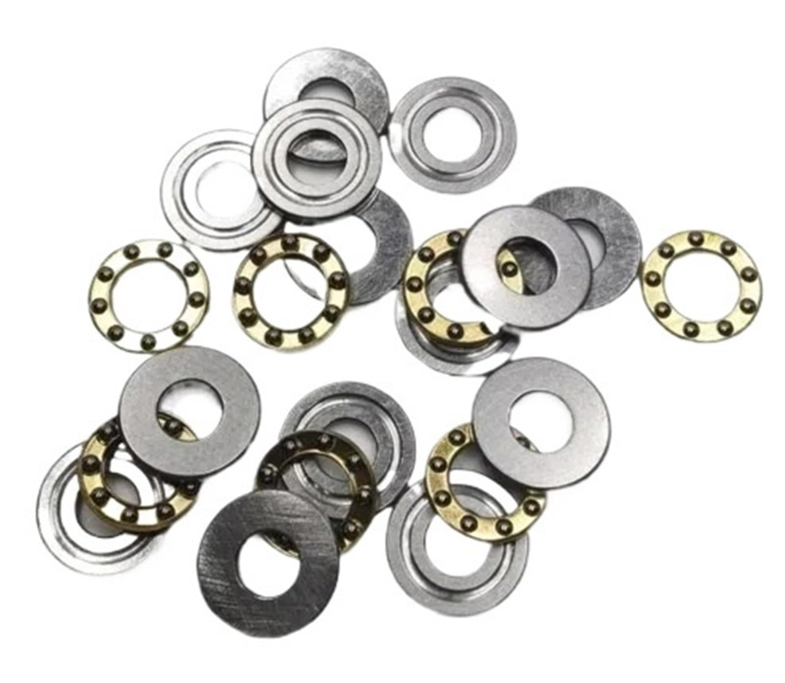 Rodamientos de bolas axiales F12-21M para solucionar vibraciones por empuje en ejes de 12mm miniatura