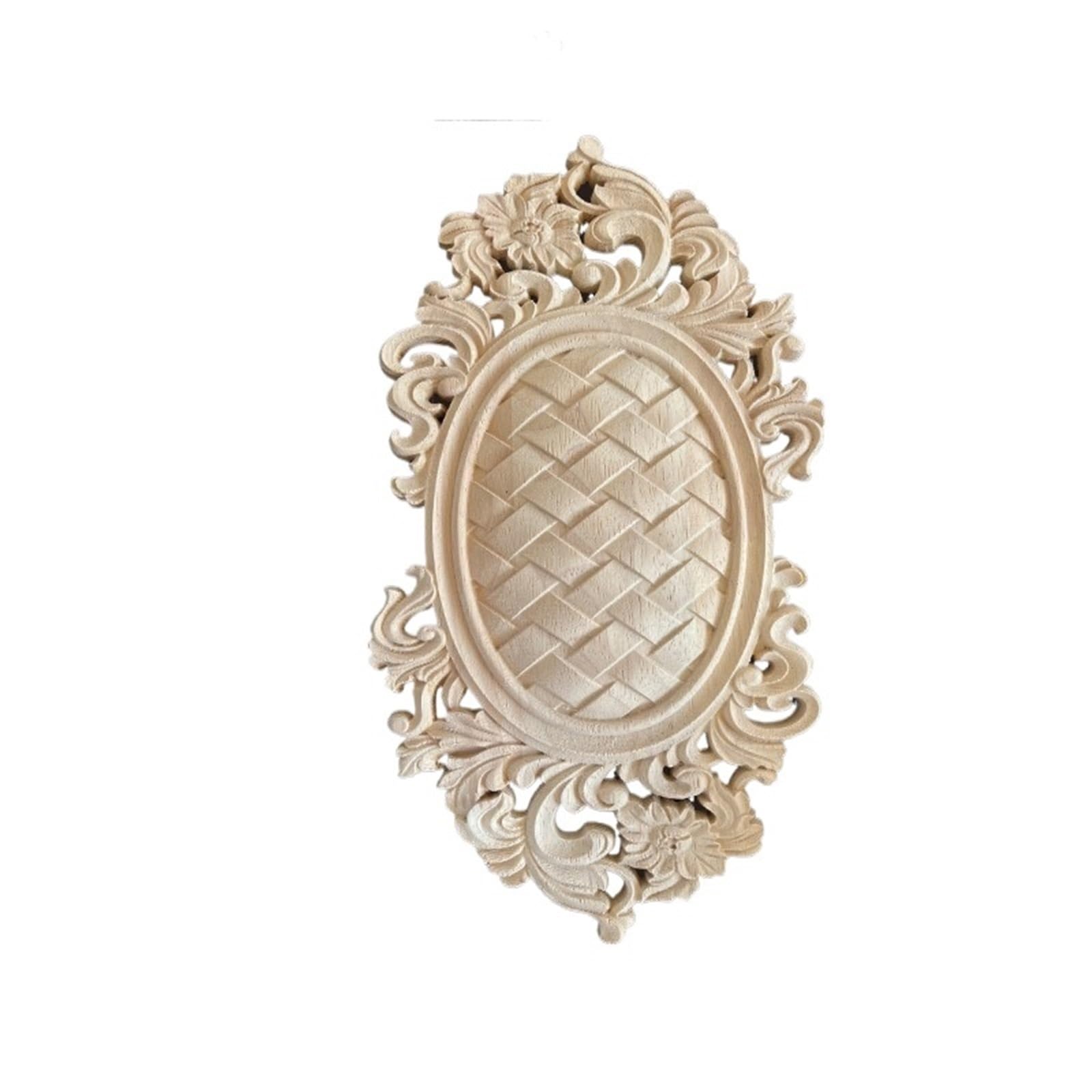 Applique en bois vintage pour armoire de salon et décoration bohème chic