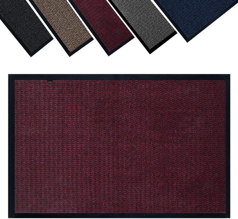 Ranjha's door mat ideal choice anti slip door mats indoor trendy washable door mat superb absorbent hard wearing entrance mats for all floors dirt trapper door mats outdoor Anthracite 40x60cm