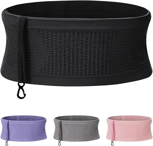 Miniatura 1 de Running Belt  Hidden Money Belt for Travel  Sport Running Waist Bag  Running Fanny Pack  Slim Belt Bag  Fashion Waist Packs (Black, Large)