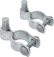Vista 1 de VIVIDA Bisagra de puerta de enlace de cadena de 1-3/8", bisagra de poste macho galvanizado, para poste de diámetro exterior de 1-3/8", herrajes