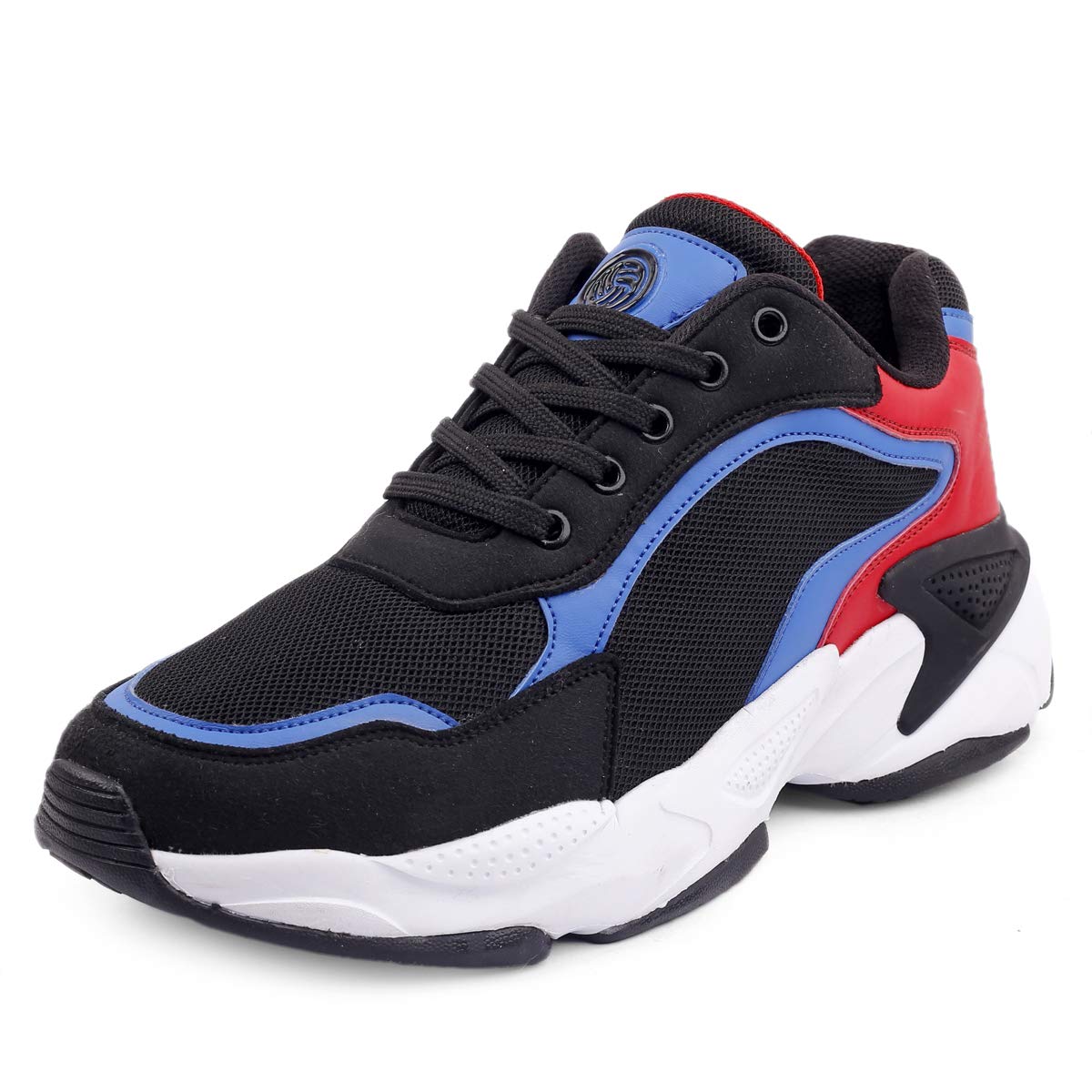 Bacca Bucci® Impact Running Shoes/Trainers for Men for Gyming, Cross Training, Heavy Weight Lifting, Cross-fit with Natural Rubber & Eva Sole and Breathable Upper- Black/Blue, Size UK6 (B08YDNH2V5) Amazon Price History, Amazon Price Tracker
