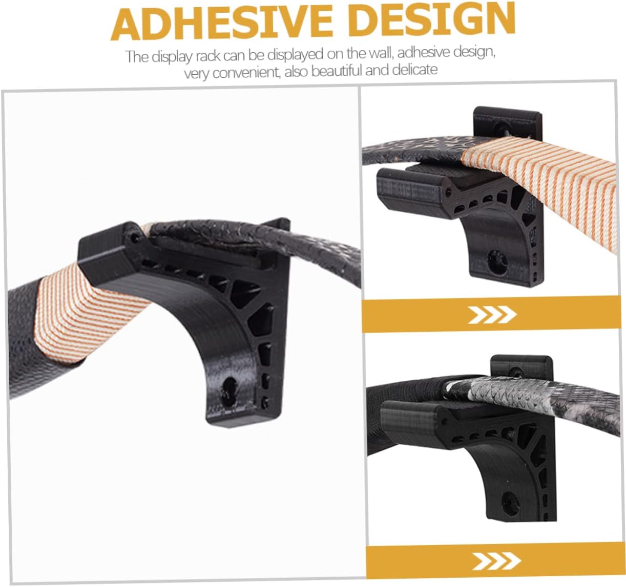 Hemoton Wall Mounted Bow Holder Bow Storage Stands for Easy Installation with Screw Mounting Stylish Display for