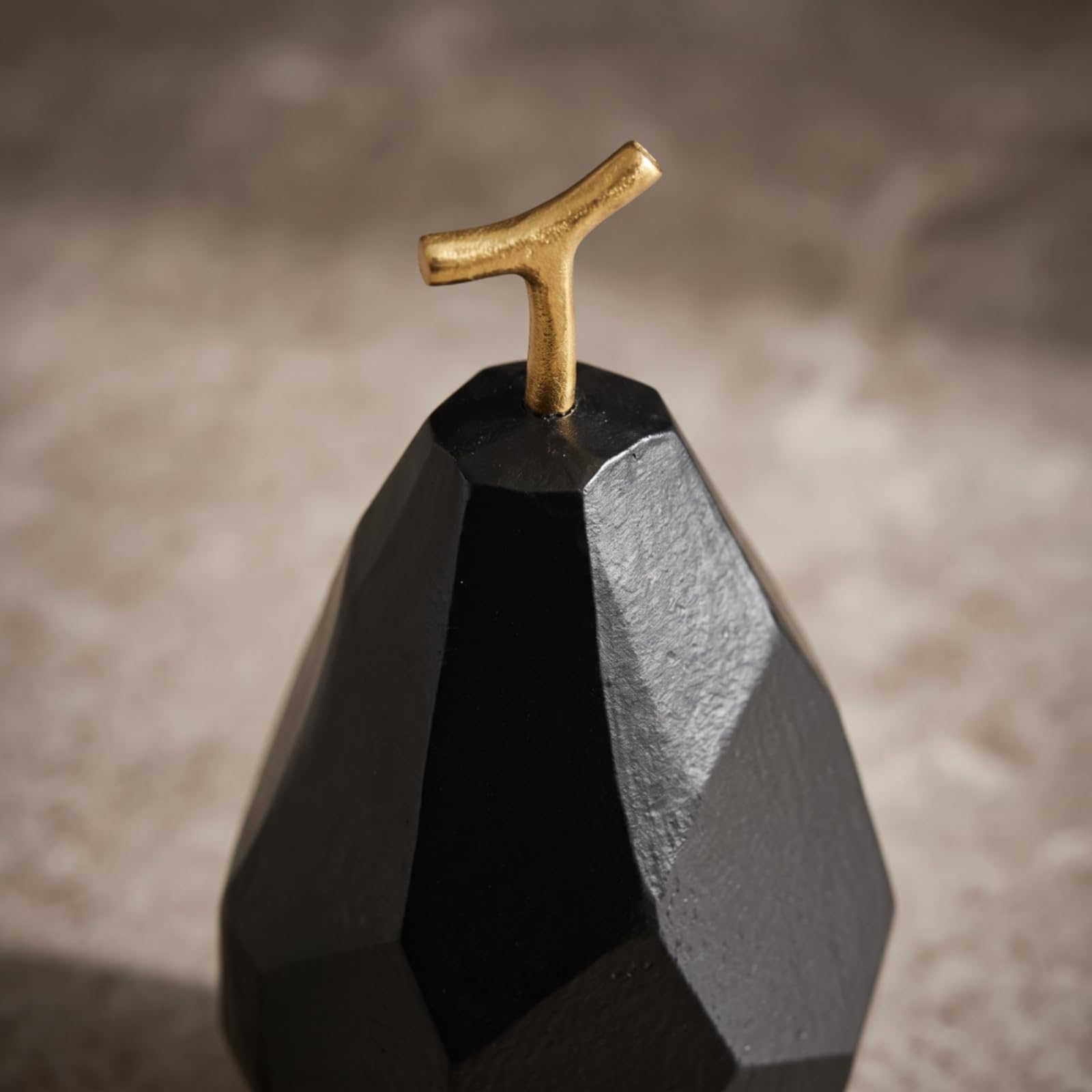 rockible -Birne schwarzgoldfarben Objekt auffällig Statue für Wohnzimmer